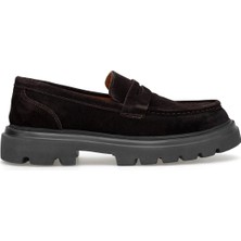 Ayakkabı Fuarı Elit VRA466S Erkek Hakiki Deri Casual Ayakkabı Kahverengi