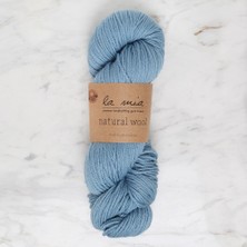 MidasTech La Mia Natural Wool Mavi El Örgü Ipi - L204 - 34393