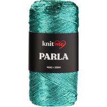 Knitme Parla Nil Yeşil Simli Çanta ve Aksesuar Örgü Ipliği