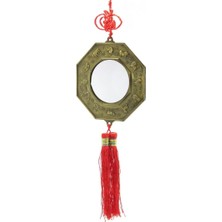MidasTech Feng Shui Bagua Aynası - Dekoratif Askılı Duvar Süsü ve Enerji Dengeleyici (12X36 Cm)