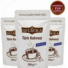 Belmoka Damla Sakız Türk Kahvesi 3'lü Avantaj Paketi (3 * 100 Gr)