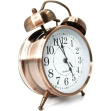 MidasTech  Nostaljik Çalar Saat – Retro Tasarım, Sessiz Akan Mekanizma, Yüksek Sesli Alarm, Masa ve Komod