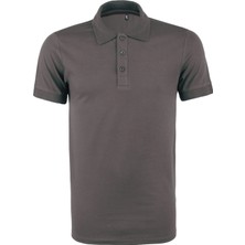 Polo Yaka Tişört  Rahat Kalıp Nefes Alabilen Erkek Polo T-Shirt Füme