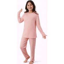 Pemilo Kız Çocuk 15511 Uzun Kol % 100 Pamuk Pijama Takımı