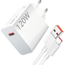 MidasTech ⚡ 120W Hızlı Şarj Adaptörü + Type-C Kablosu | Süper Hızlı Şarj Cihazı 1 Metre