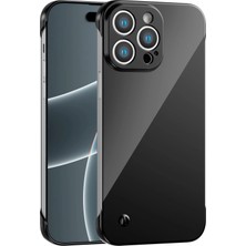 Vissona iPhone 13 Pro Max Uyumlu Kamera Korumalı Yanları Açık Sararmaz Sert Mika Şeffaf Kılıf