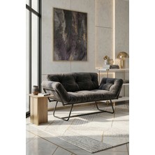 AVYNA Kalvera™ Comfortshift Ikili Kanepe | Mekanizmalı Modern Çekyat - Füme