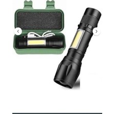 Cata CT-8024 Police Cep LED USB Şarjlı 3 Fonksiyonlu El Feneri 2 Adet