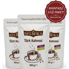 Belmoka Aronya ve C Vitamini Katkılı Türk Kahvesi 3'lü Avantaj Paketi ( 3 * 100 gr )