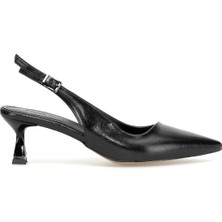 Ayakkabı Fuarı Elit PM559 K30 Kadın Klasik Topuklu Ayakkabı Siyah