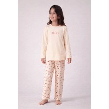 Pemilo Kız Çocuk 15507 Uzun Kol % 100 Pamuk Pijama Takımı