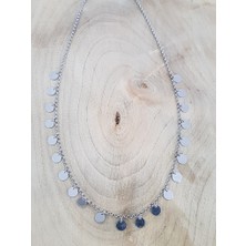 Canka Sallantılı Pullu Gümüş Zincir