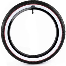 Cult x Vans 18'' x 2.40'' Black White Wall Red Stripe Dış Lastik