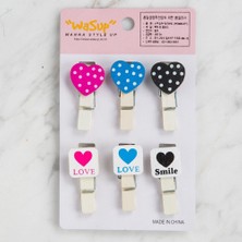 MidasTech Loren Dekoratif Kalp Desenli Mandal 6 Lı