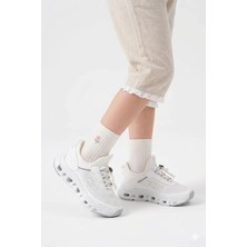 Ayakkabı Fuarı Elit İH1-P-BZX001-26Y Patik Kız Çocuk Klasik Sneaker Beyaz