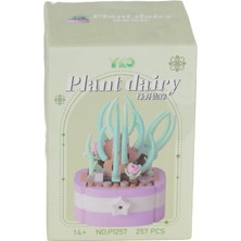 Vagon P1257 Panlos Simülasyon Çiçek Serisi 257 Parça Block Oyuncak