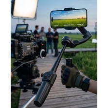 Profesyonel Telefon Video Sabitleyici Gimbal Stabilizer Vlog Atı Nemere