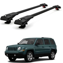 Cross Oto Aksesuarları Jeep Patriot 2007-2011 için Ara Atkı Tavan Barı , Araca Özel , Kilitlenebilir Araç Üstü Ekipman Taşıma Barı (2 Adet)