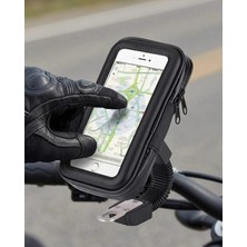 360 Derece Döner Su Geçirmez Bisiklet Telefon Tutucu Gidon Montaj Standı Nemere