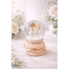 Home Love LED Işıklı Müzikli Kar Küresi – Gelin Damat Figürlü
