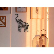 Diken Store Bereket Duası Işlemeli Fil Figürü Duvar Tablosu Dekoratif Duvar Aksesuarı