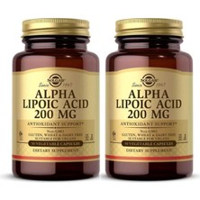 Solgar Alpha Lipoic Acid 200 Mg 50 Kapsül 2 Adet