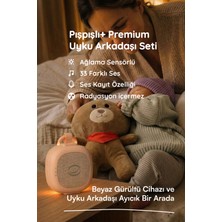 Budizzz Plus 33 Sesli Ağlama Sensörlü Bebek Beyaz Gürültü Cihazı | Uyku Arkadaşı Ayıcık