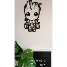 Diken Store Groot Çizgi Film Karakteri Silüet Dekoratif Mdf Tablo
