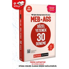 Pegem Akademi Yayıncılık 2026 Meb-Ags Sözel Yetenek Tamamı Çözümlü 30 Deneme E-Kitap