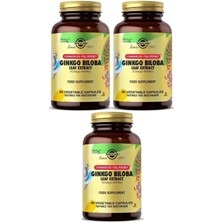Solgar Ginkgo Biloba Leaf Extract 60 Kapsül 3 Adet