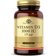 Solgar Vitamin D3 1000 Iu Kapsül 100 Yumuşak Jelatin Kapsül