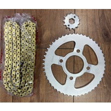 Kuba Tk 03 Zincir Dişli Seti Oringli Gold Sarı Zincir Supermoto