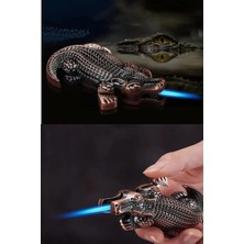 Feyza Design Timsah Figürlü Şık Tasarım Çakmak – Özel Koleksiyon Hediyesi