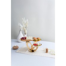 MAT Steel 3'lü Ayaklı Tatlı Sunum Tabağı , 2103G