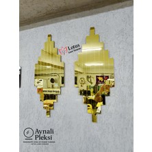 2 Parça 70X30 Aynalı 1. Sınıf Pleksi Tablo Seti | Cam Değil | Dekoratif Duvar Tablosu