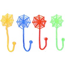 Limmy Elastik Yapışkan Örümcek Ağı Oyuncak Şaka Elastik Yapışkan Spider Şlap Ağ - 4 Adet