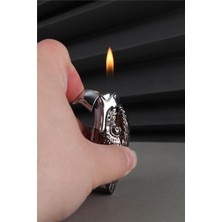 Feyza Design Elmas Tasarımlı Siyah Gazlı Çakmak, Şık ve Kullanışlı Ürün