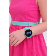 Sonsuzsaat Mint LED Dijital Kol Saati Silikon Kordonlu Unisex Modern Spor Kadın Erkek Saat Şık Minimal Pro Yeni