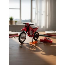 Aksoy Toys Kırmızı Motorsiklet Sök Tak Tekerlekli 1:18 Ölçek 11 cm