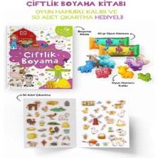 Dua Giyim Çiftlik Boyama Kitabı - Oyun Hamurlu - 3 Yaş +