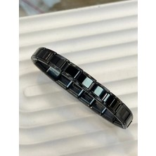 C&On Design 316 L Çelik Italyan Charm Siyah Bileklik