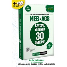 Pegem Akademi Yayıncılık 2026 Meb-Ags Sayısal Yetenek Tamamı Çözümlü 30 Deneme E-Kitap