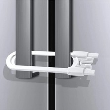 Nexgen 4 Adet Çocuk Koruma Kilidi - Slide Dolap Çekmece Kilidi Sürgülü Kilit