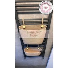 Özbience Çok Amaçlı 3'lü Organizer Tress Sepet, Banyo Dekorasyonu Için Mükemmel