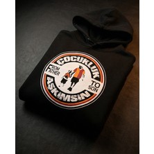 Giallo Rosso Çocukluk Aşkımsın Kapşonlu Hoodie