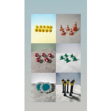 3D Tasarım Teraryum Malz. Dekoratif 10 Farklı Ürün (10 Adet)