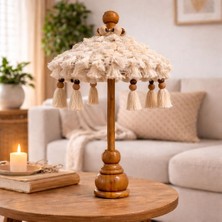 Natural Dekor Püskül Detay Bali Şemsiyesi