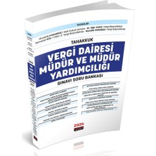 Savaş Yayınevi Tahakkuk Vergi Dairesi Müdür ve Müdür Yardımcılığı Sınavı Soru Bankası Savaş Yayınları 2026