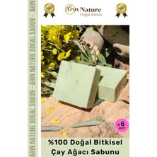 Carlburn #çayağacı %100 Doğal Güzel Kokulu El Yüz Saç Vücut Orijinal Bitkisel Çay Ağacı Sabunu 120G - 6 Adet