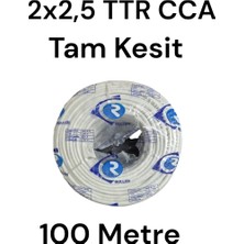 Ruller 2x2.5 Ttr Cca Tam Kesit Kablo 100 Metre